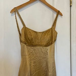 Gold dress
